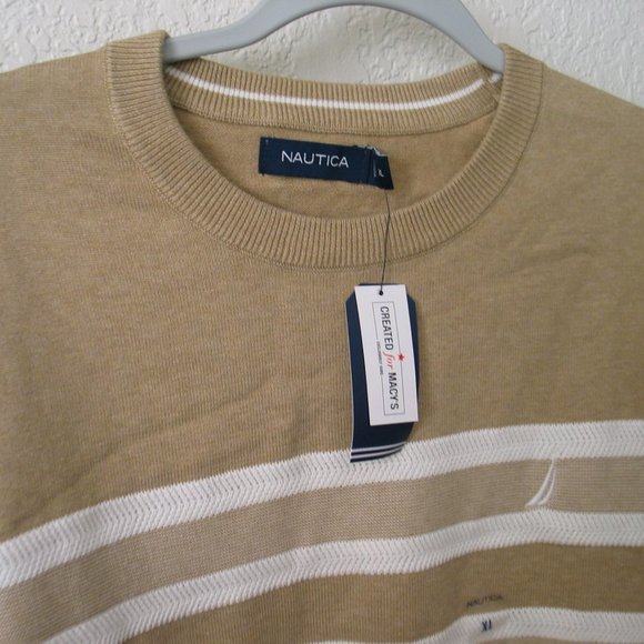Nautica | Men's Striped Crewneck Sweater Size XL NWT - Picture 4 of 6